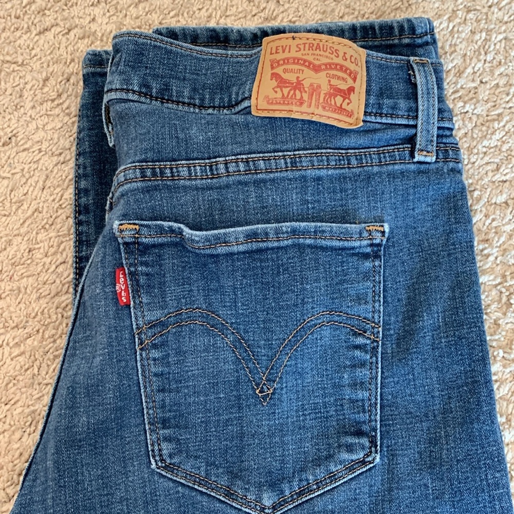 Levi’s Women's Classic Straight Blue Jeans Size 12 - Picture 10 of 14